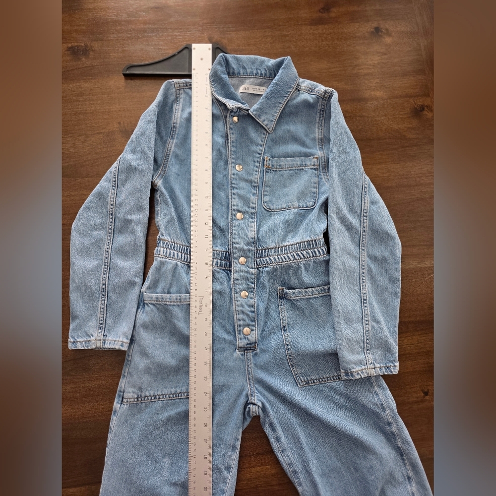 Zara Z1975 Denim Utility Boilersuit 90s Retro Vintage inspired 100% Cotton - Picture 9 of 12